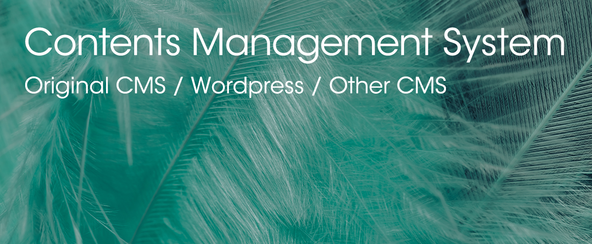 Contents Management System Original CMS / Wordpress / Other CMS