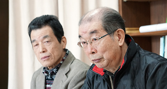 吉野榮喜さん(右)島﨑富夫さん(左)